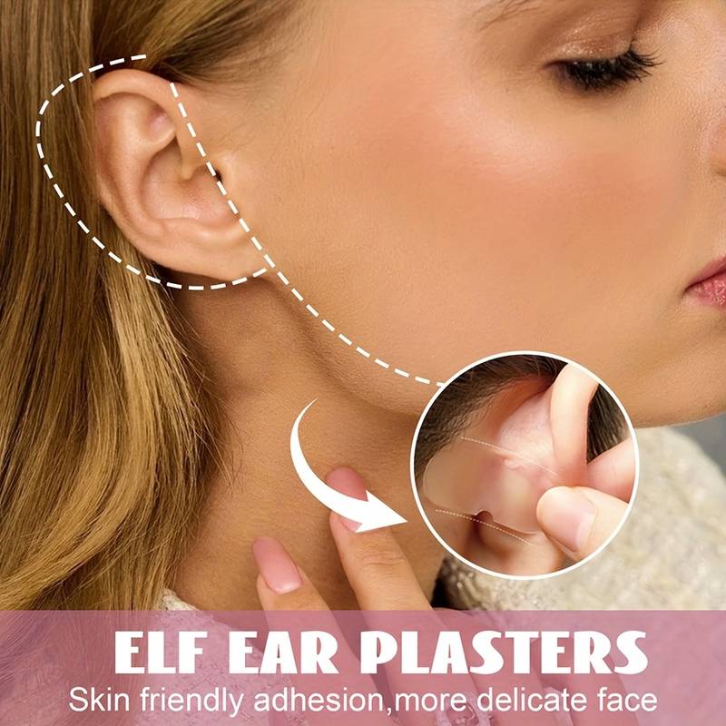 5 Sheets (30 Pieces) Elf Ear Tape - Face Ear Windproof Ear Shape,  Invisible, Breathable, Waterproof Ear Correction Stickers, Transparent  Earlobe Tape